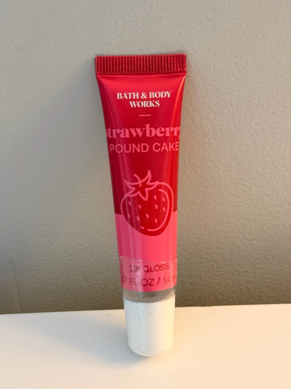 Bath & Body Works Strawberry Pound Cake Lip Gloss - Red/Pink